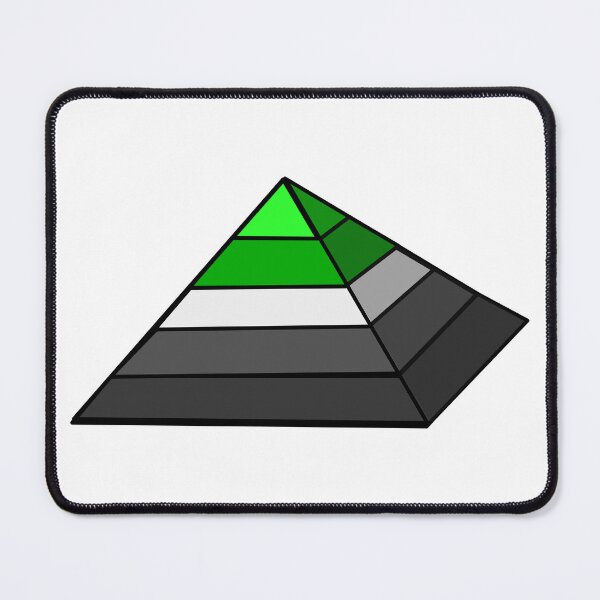 Item preview, Pyramid Pride Flag Aromantic designed and sold by HarveyHandcraftsandDesigns.