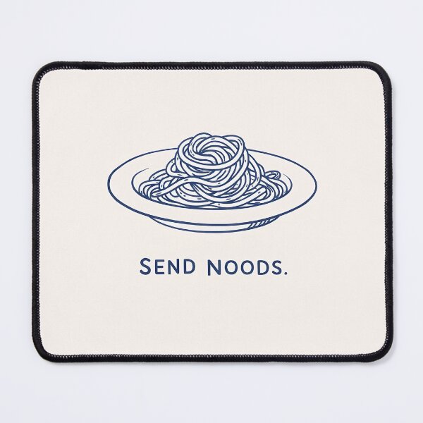 Item preview, Send Noods Funny Pasta Bowl Noodle Food Pun Art designed and sold by BeataPrint.