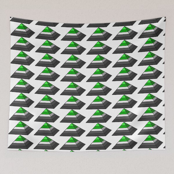 Item preview, Pyramid Pride Flag Aromantic designed and sold by HarveyHandcraftsandDesigns.