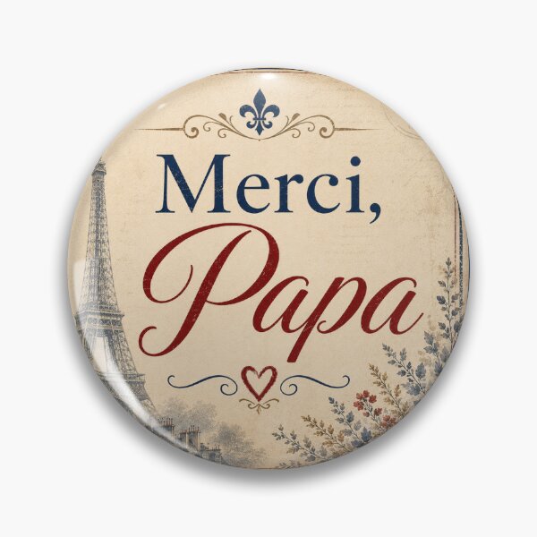 Item preview, Merci Papa – Vintage French Father’s Day Design designed and sold by Novel Works Studio.