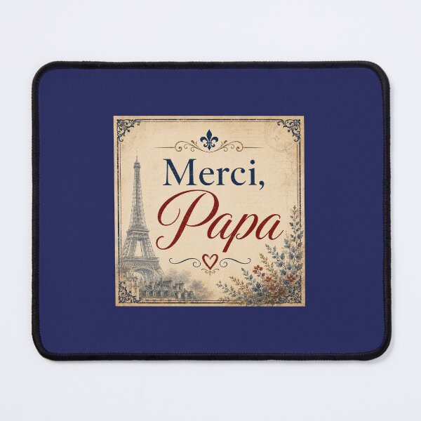 Item preview, Merci Papa – Vintage French Father’s Day Design designed and sold by Novel Works Studio.