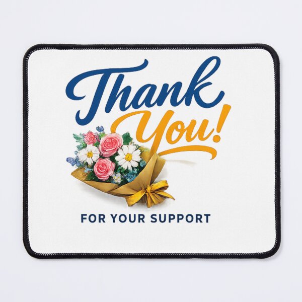 Item preview, Flower Bouquet Thank You Typography designed and sold by Log77.