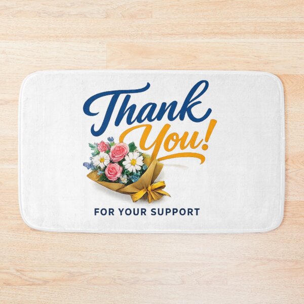 Item preview,  Flower Bouquet Thank You Typography designed and sold by Log77.