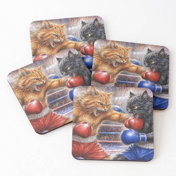 Item preview, Cat boxing designed and sold by zzsuzsa.