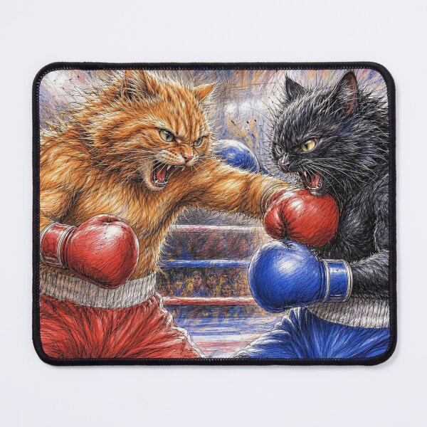 Item preview, Cat boxing designed and sold by zzsuzsa.