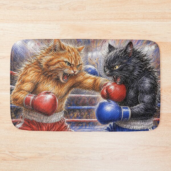 Item preview, Cat boxing designed and sold by zzsuzsa.