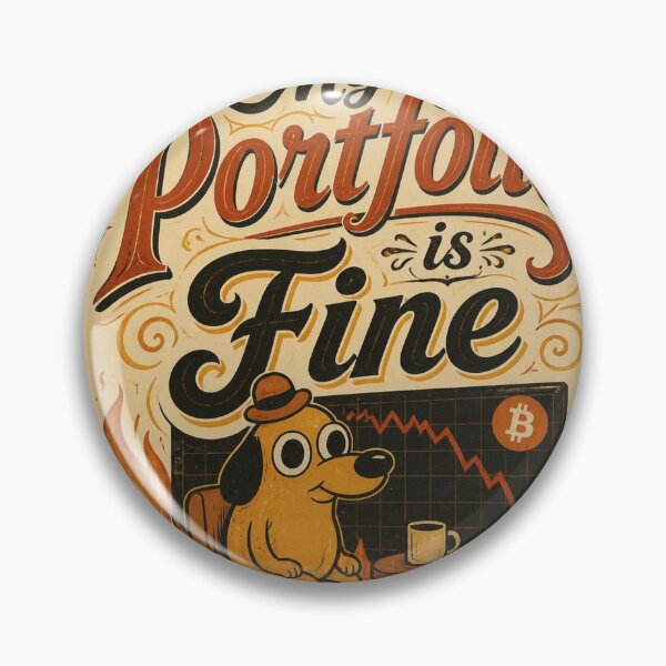 Item preview, My Portfolio is Fine T-Shirt | Funny Crypto Gift | Bitcoin Humor Shirt | Cryptocurrency Tee designed and sold by SunnyDesign82.