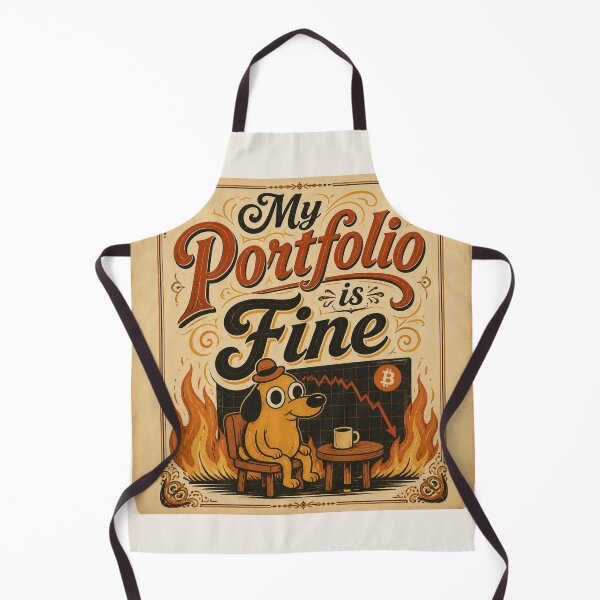 Item preview, My Portfolio is Fine T-Shirt | Funny Crypto Gift | Bitcoin Humor Shirt | Cryptocurrency Tee designed and sold by SunnyDesign82.