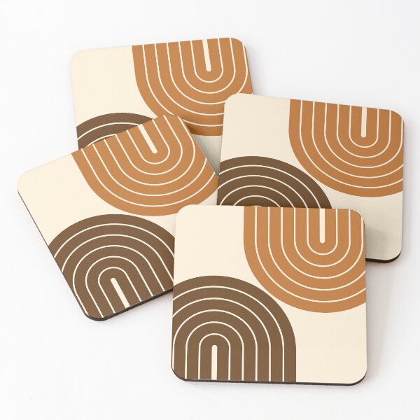 Item preview, Terracotta Abstract Geometric Arch Pillow Cover - Boho Home Decor 2 designed and sold by nineFlorals.