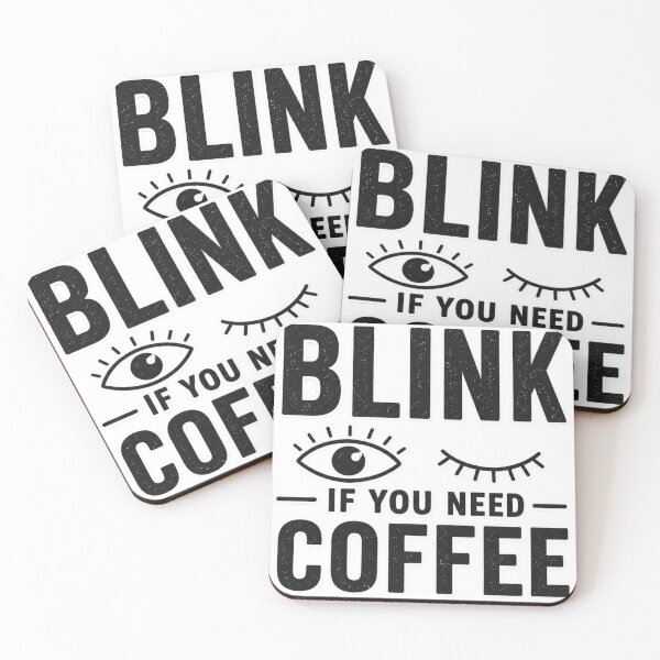 Item preview, Blink If You Need Coffee Retro Eye Design – Funny Caffeine Lover Aesthetic designed and sold by MartBook.