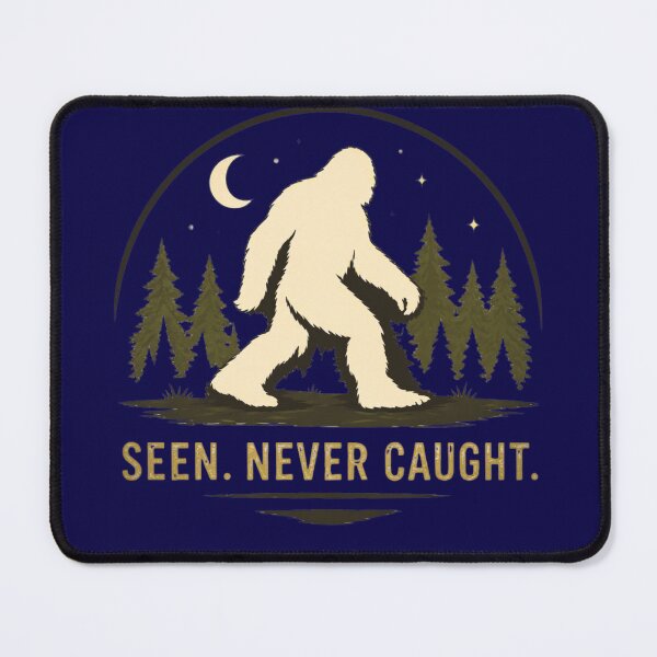 Item preview, Seen. Never Caught. – Minimal Bigfoot Logo designed and sold by Log77.