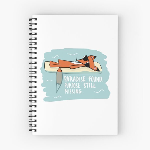 Item preview, Paradise Found Purpose Still Missing Funny Existential Fox designed and sold by DesignFreakArt.