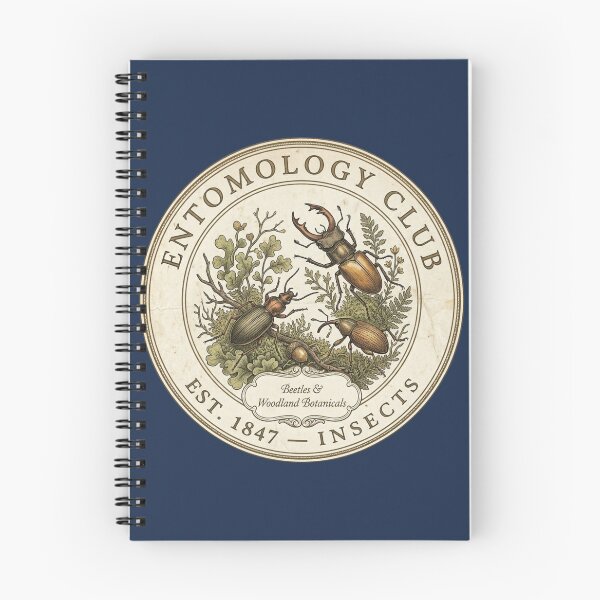Item preview, Entomology Club Vintage Badge Insects Art designed and sold by CalmCapy Co.
