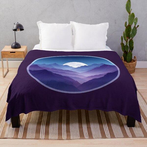 Item preview, Moonlit Indigo Mountains designed and sold by Endless7Art.