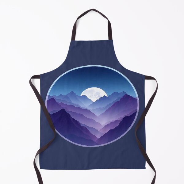 Item preview, Moonlit Indigo Mountains designed and sold by Endless7Art.