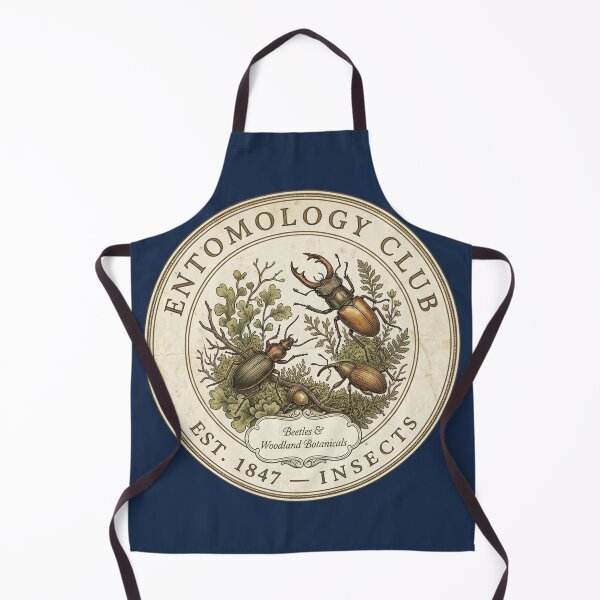 Item preview, Entomology Club Vintage Badge Insects Forest Art designed and sold by CalmCapy Co.