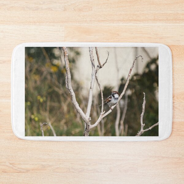 Item preview, Tree Sparrow Perched on Dry Branches With Blurred Green Background, Bird Wildlife Close-Up designed and sold by Nmallia.