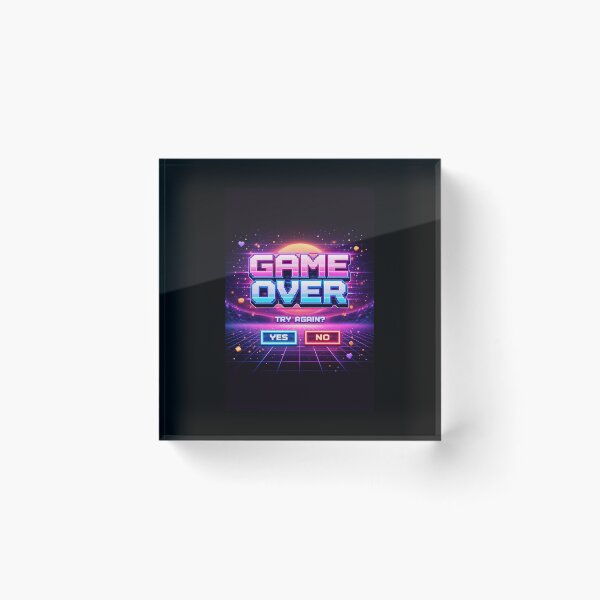 Item preview, Retro Game Over Screen designed and sold by Pixolon.