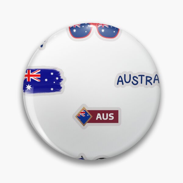 Item preview, Australia Flag Cute Sticker Pack designed and sold by KAWAII STUDIO NB.