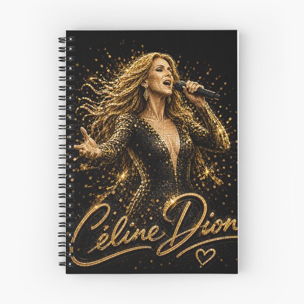 Item preview, Celine Dion Gold Mosaic 3D Concert T-Shirt Design designed and sold by JcAbstractArt.