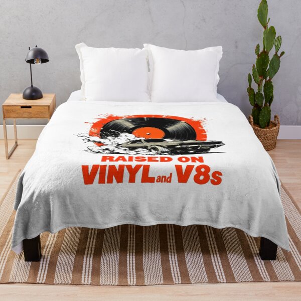 Item preview, Raised On Vinyl And V8s Burnout Muscle Car designed and sold by LunaMagicStudio.
