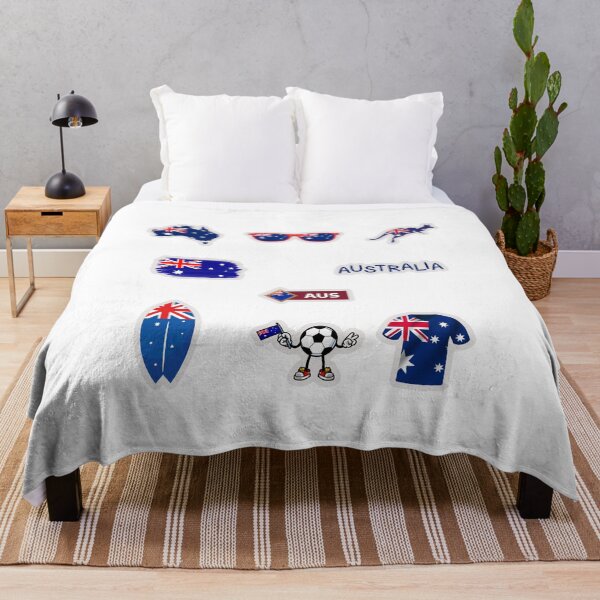 Item preview, Australia Flag Cute Sticker Pack designed and sold by KAWAII STUDIO NB.