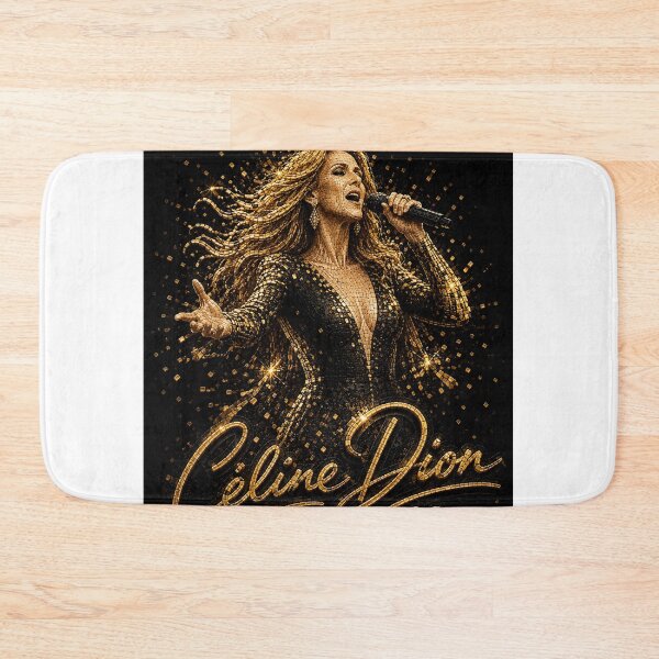Item preview, Celine Dion Gold Mosaic 3D Concert T-Shirt Design designed and sold by JcAbstractArt.