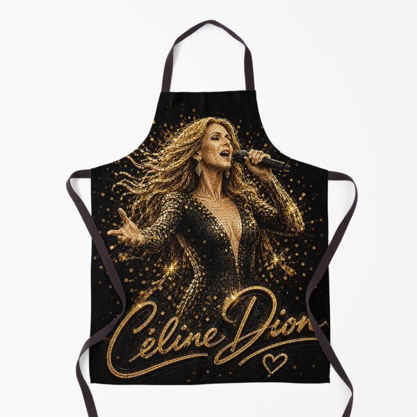 Item preview, Celine Dion Gold Mosaic 3D Concert T-Shirt Design designed and sold by JcAbstractArt.