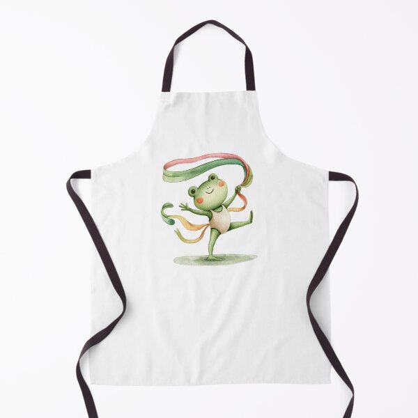 Item preview, Cute Pride Frog Gymnast With Ribbon – Watercolor Gymnastics Sticker designed and sold by VikArt7.