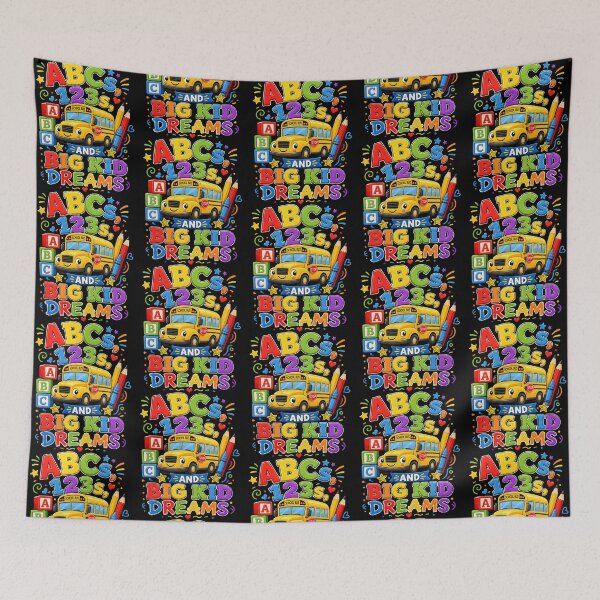 Item preview, Back to School First Day Big Kid Dreams School Bus Fun designed and sold by Noctivyra.