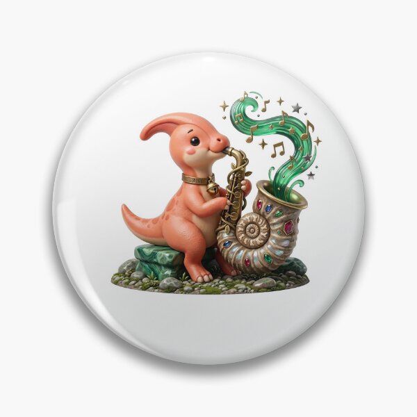 Item preview, Ammonite Jazz: Parasaurolophus Saxophone Solo designed and sold by AbderraimArt.