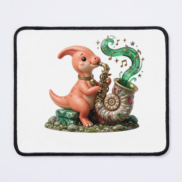 Item preview, Ammonite Jazz: Parasaurolophus Saxophone Solo designed and sold by AbderraimArt.