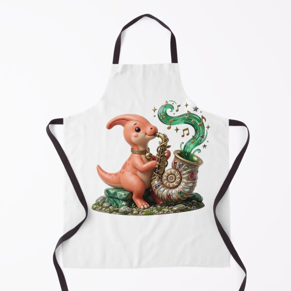 Item preview, Ammonite Jazz: Parasaurolophus Saxophone Solo designed and sold by AbderraimArt.