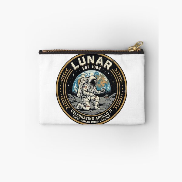 Item preview, Lunar EST 1969 Apollo Moon Landing Mission Patch Vintage Space Badge Art designed and sold by Void and Neon.