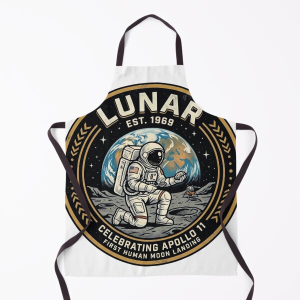 Item preview, Lunar EST 1969 Apollo Moon Landing Mission Patch Vintage Space Badge Art designed and sold by Void and Neon.
