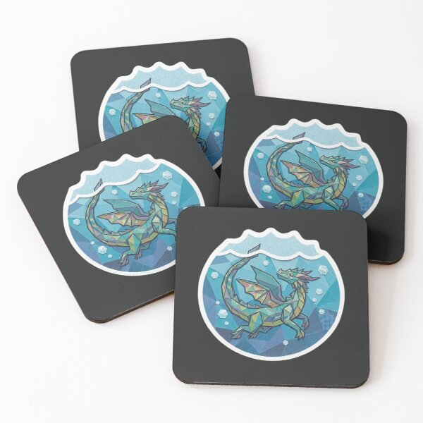 Item preview, Origami Style Paper Craft Sea Dragon RPG Sticker designed and sold by AestheticRPG .