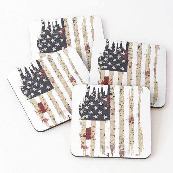 Item preview, Distressed Battle Worn American Flag - Tactical Veteran Patriotic designed and sold by FizjoHed.