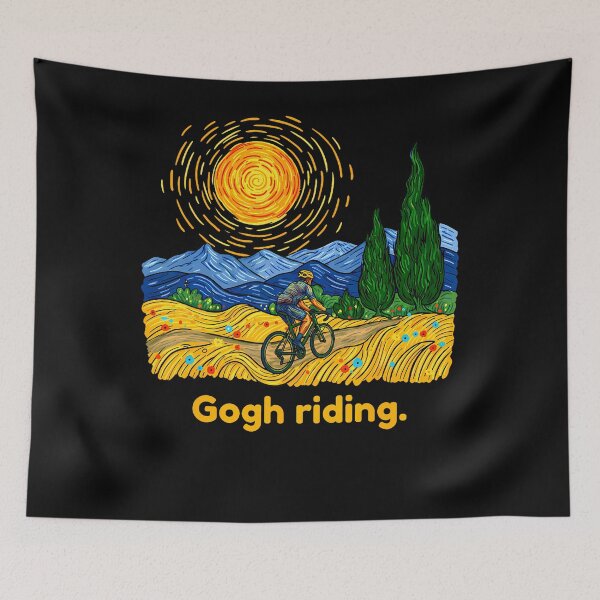 Item preview, Gogh Riding Funny Cycling Van Gogh Art Bike designed and sold by Fereskabilon.