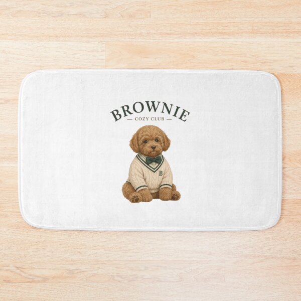 Item preview, Brownie Cozy Club Cute Puppy Preppy Aesthetic Cozy Dog Lover designed and sold by AveniaOficial.
