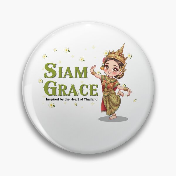 Item preview, Siam Grace | Cute Traditional Thai Dancer Chibi | Thailand Cultural Beauty Travel Art designed and sold by Beeform.