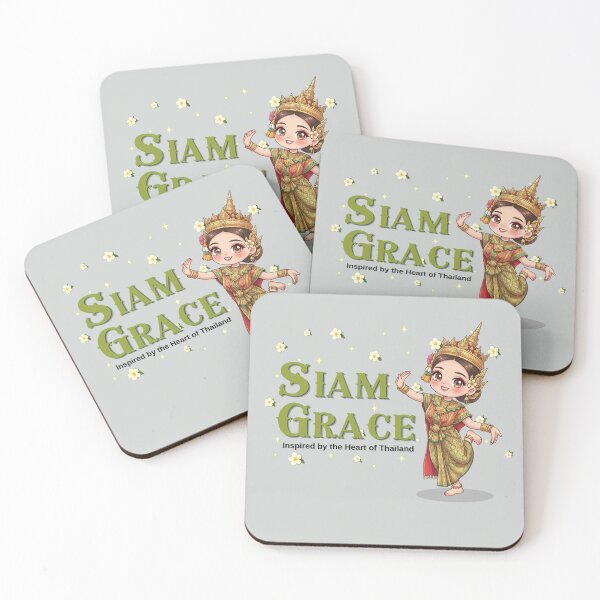Item preview, Siam Grace | Cute Traditional Thai Dancer Chibi | Thailand Cultural Beauty Travel Art designed and sold by Beeform.