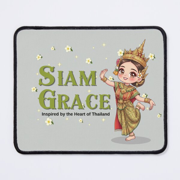 Item preview, Siam Grace | Cute Traditional Thai Dancer Chibi | Thailand Cultural Beauty Travel Art designed and sold by Beeform.