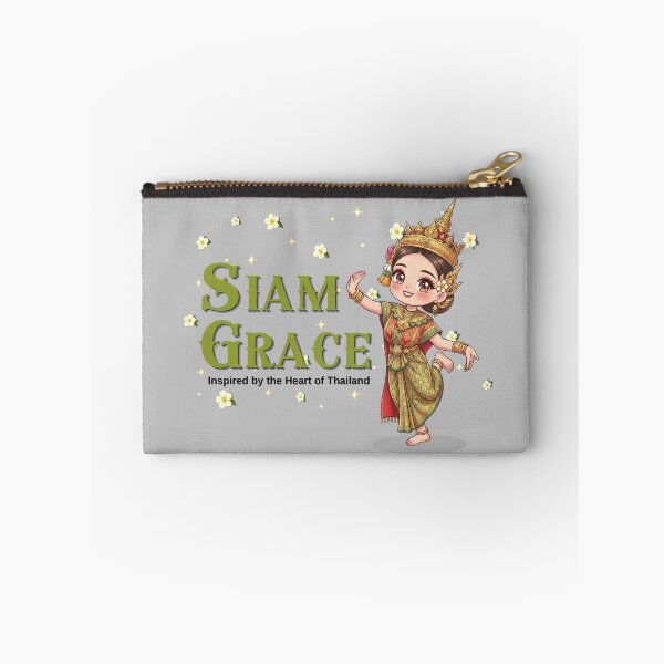 Item preview, Siam Grace | Cute Traditional Thai Dancer Chibi | Thailand Cultural Beauty Travel Art designed and sold by Beeform.