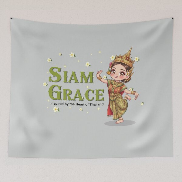 Item preview, Siam Grace | Cute Traditional Thai Dancer Chibi | Thailand Cultural Beauty Travel Art designed and sold by Beeform.