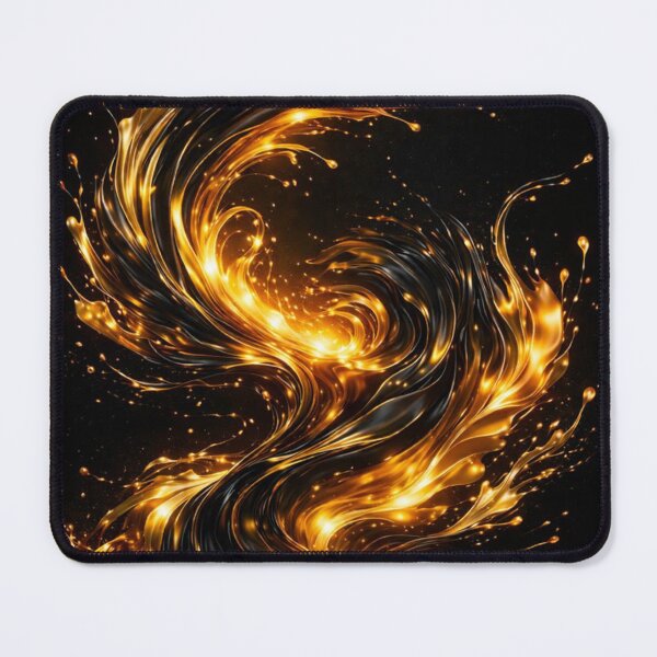 Item preview, Golden Energy Abstract Flow designed and sold by JcAbstractArt.