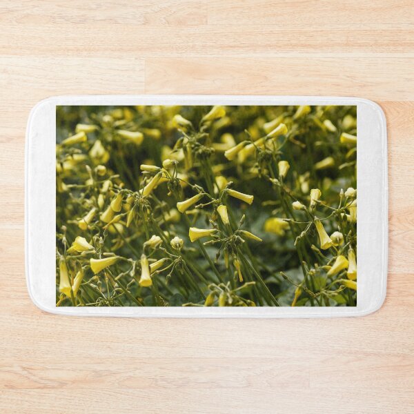Item preview, Yellow Wildflowers Close-Up Carpet of Small Bell-Shaped Blooms in Green Foliage designed and sold by Nmallia.