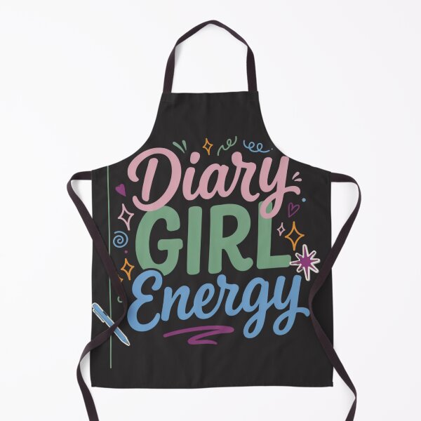 Item preview, Diary Girl Energy Cute Journaling Gift Design designed and sold by GiftLore Studio.