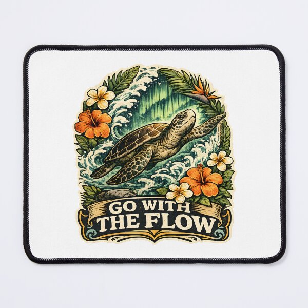 Item preview, Go With The Flow Vintage Sea Turtle designed and sold by Mr Lee.