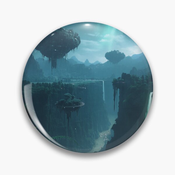 Item preview, Floating Jungle Canyon Pandora Fantasy Landscape designed and sold by Luminous Wilds.