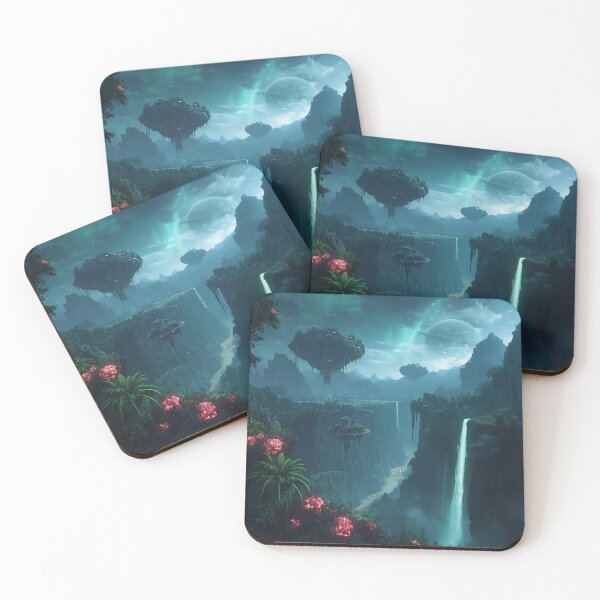 Item preview, Floating Jungle Canyon Pandora Fantasy Landscape designed and sold by Luminous Wilds.